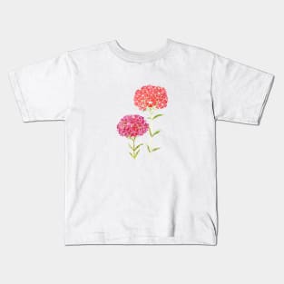 red pink purple Sweet William flower Kids T-Shirt